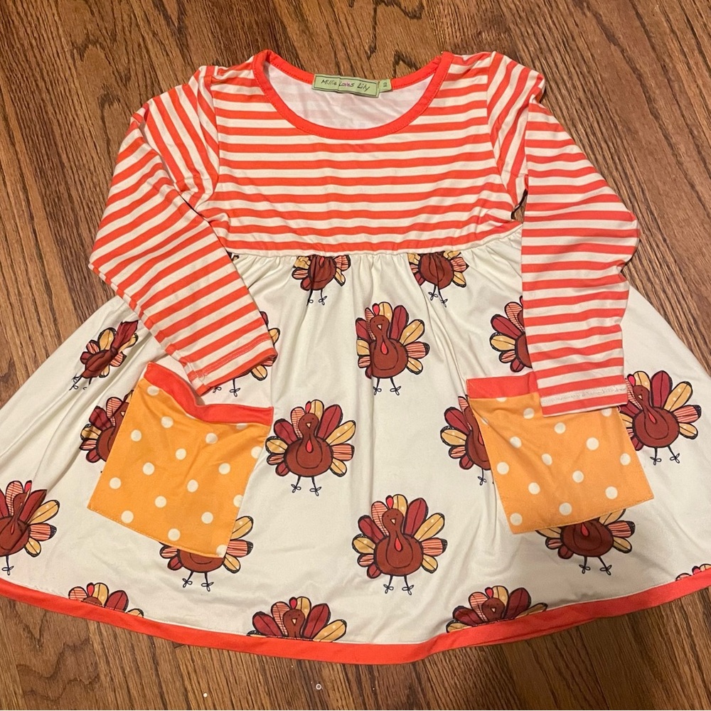 Thanksgiving Millie Loves Lily 2T dress